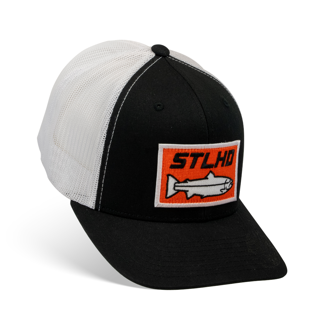 STLHD Standard White & Black Trucker Snapback Hat
