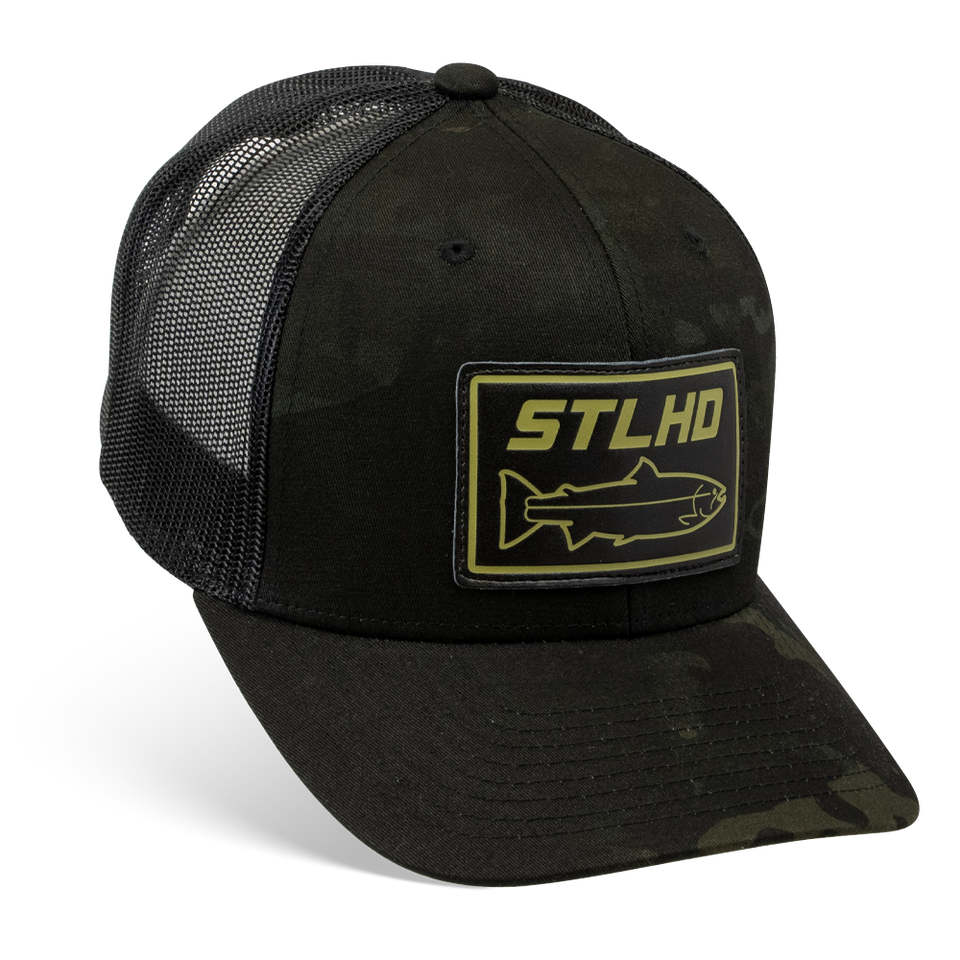 STLHD Rattlesnake Ridge Kryptek Camo Snapback Trucker Hat - ShopperBoard