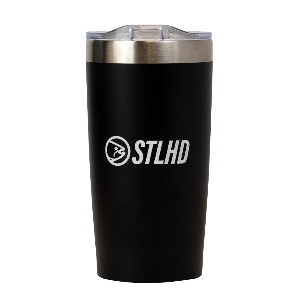 STLHD Kickflip 18 oz Travel Tumbler Black - STLHD GEAR 